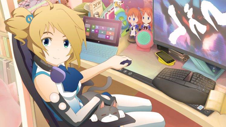 anime, Anime Girls, Internet Explorer, Aizawa Inori HD Wallpaper Desktop Background