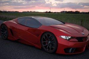 car, BMW, Concept Cars, Red Cars