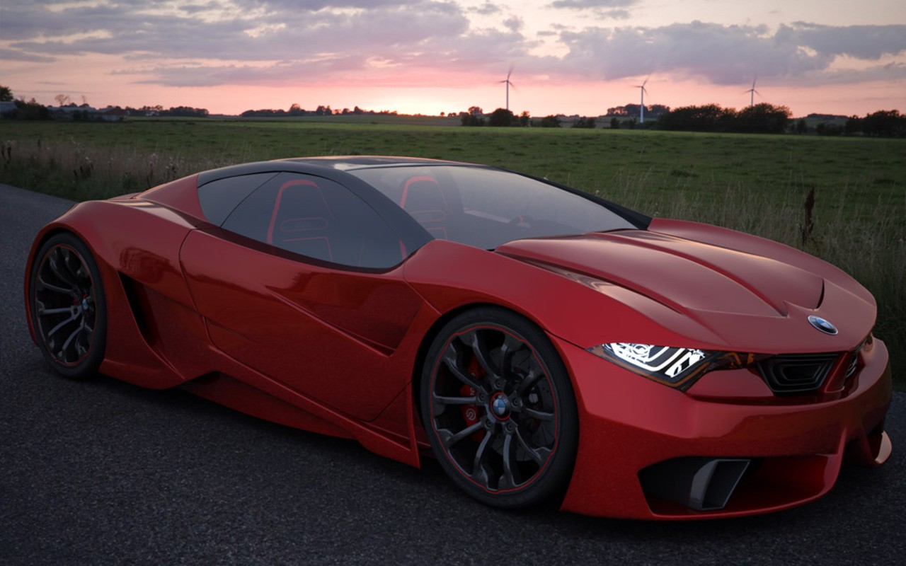 car, BMW, Concept Cars, Red Cars Wallpaper