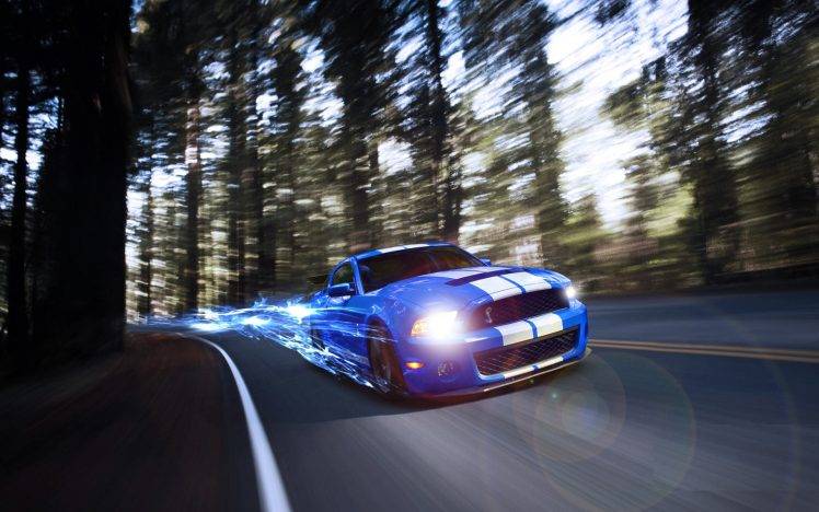 Ford Mustang, Road HD Wallpaper Desktop Background
