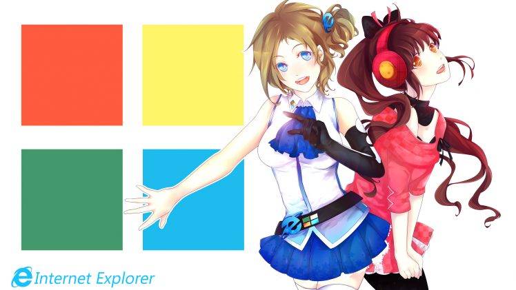Aizawa Inori, Internet Explorer, Tine Kim HD Wallpaper Desktop Background