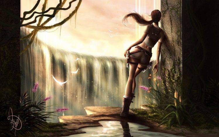 Tomb Raider, Lara Croft, Skinny HD Wallpaper Desktop Background