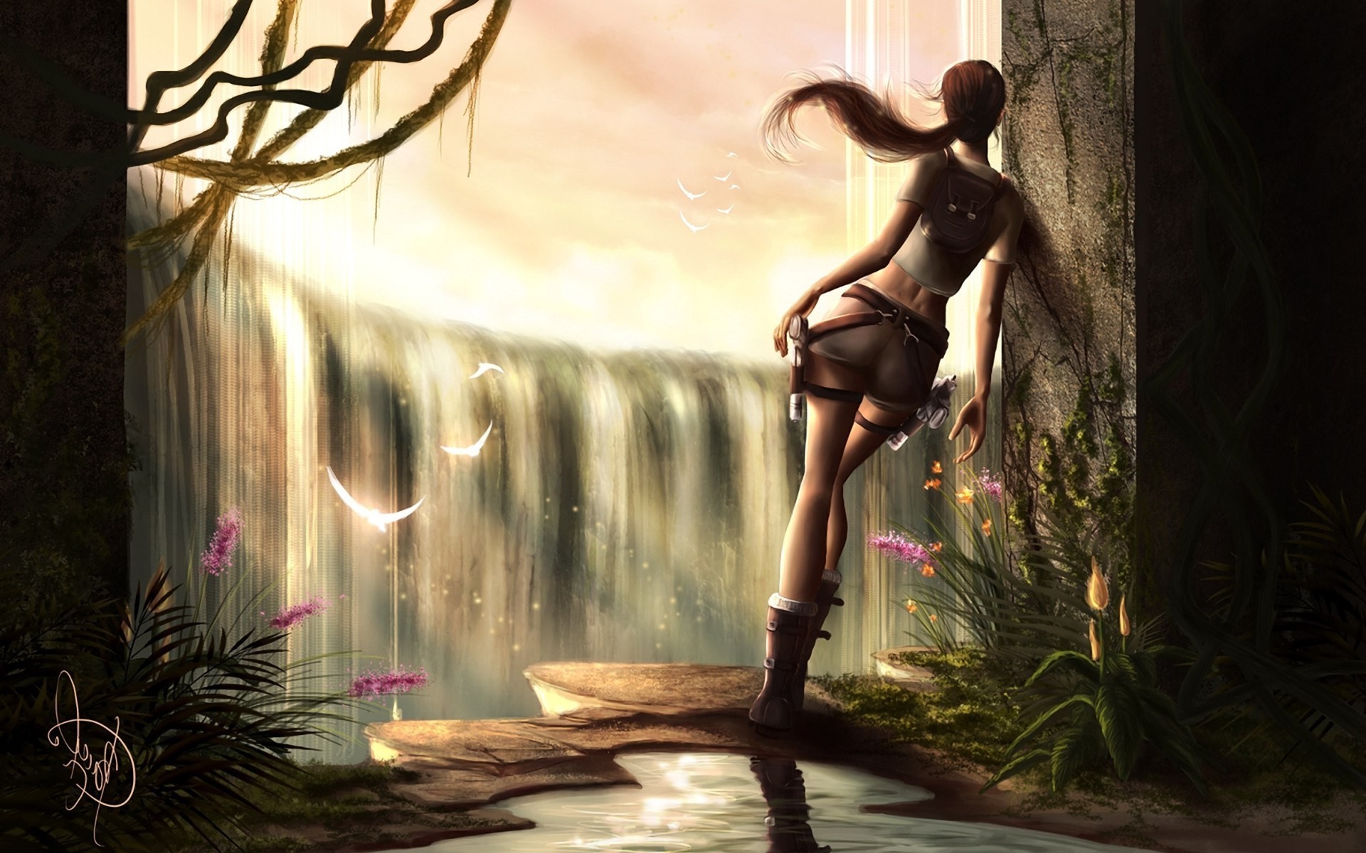 Tomb Raider, Lara Croft, Skinny Wallpaper