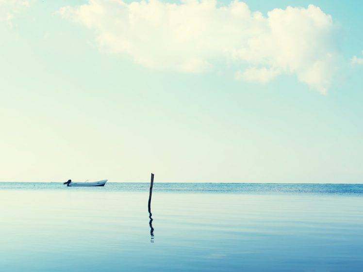 anime, Sea, Lake, Water, Boat, Blueprints HD Wallpaper Desktop Background