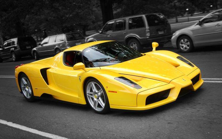 Enzo Ferrari, Car, Yellow Cars HD Wallpaper Desktop Background
