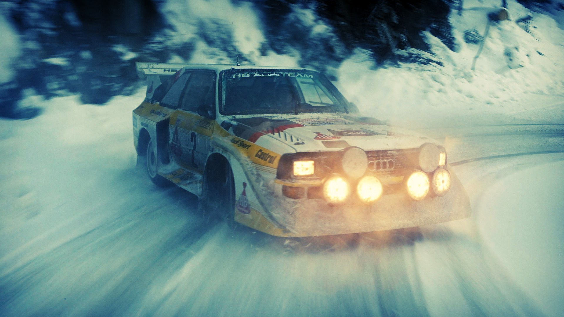 Audi, Old Car, Car, Sports Car, Sports, Snow, Lights, Audi Quattro, Rally,  Rally Cars Wallpapers HD / Desktop and Mobile Backgrounds