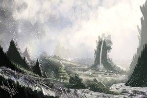 fantasy Art, Artwork, Snow, Winter, Frost, Landscape