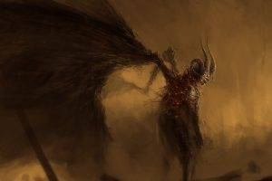 devils, Fantasy Art, Wings, Horns