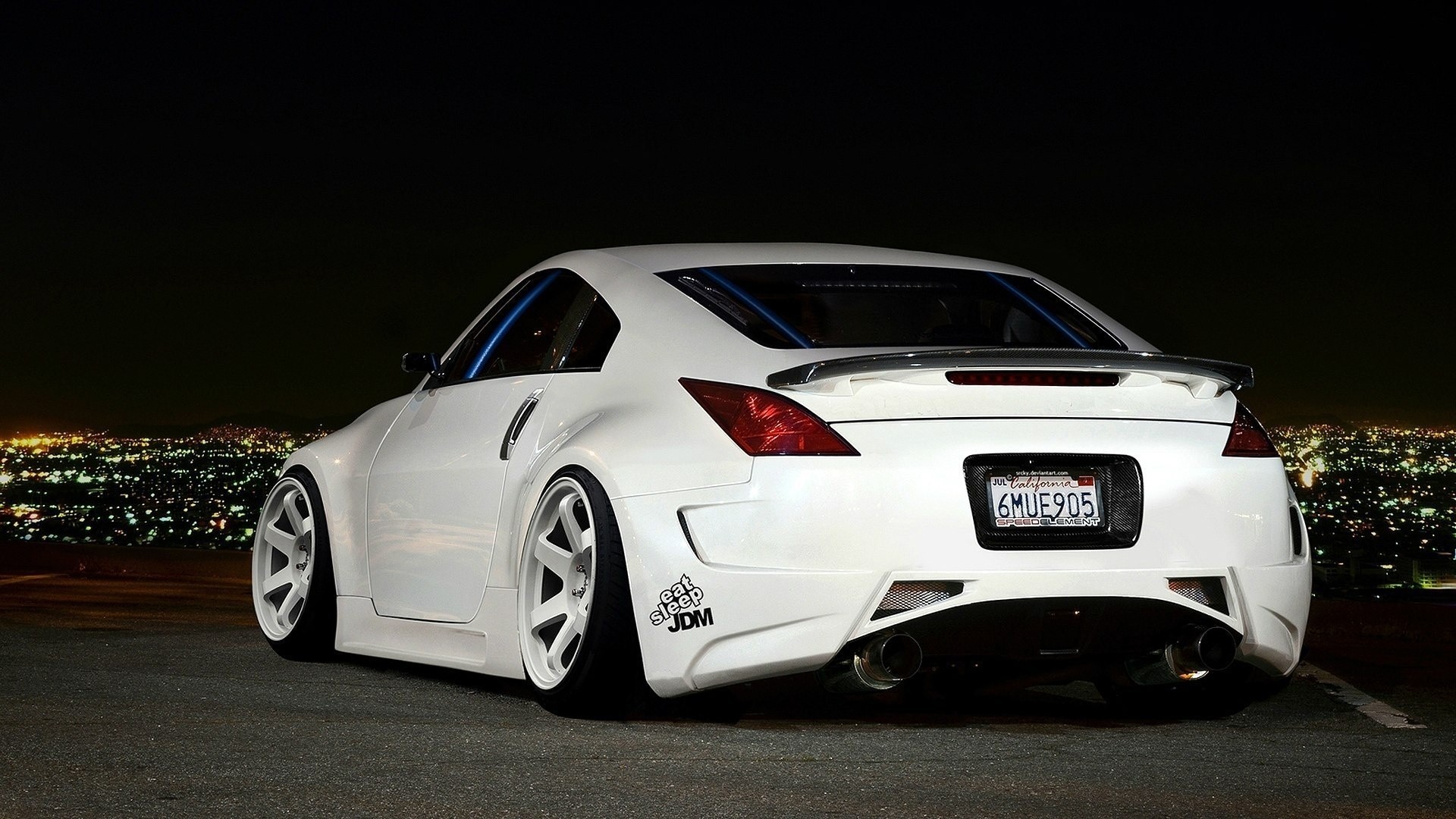 Nissan, Nissan 350Z, JDM, Car, Stance, White Cars Wallpapers HD