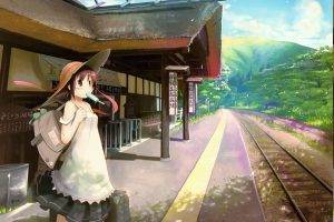 anime Girls, Train Station