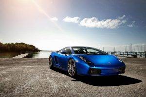 Lamborghini Gallardo, Car, Blue Cars