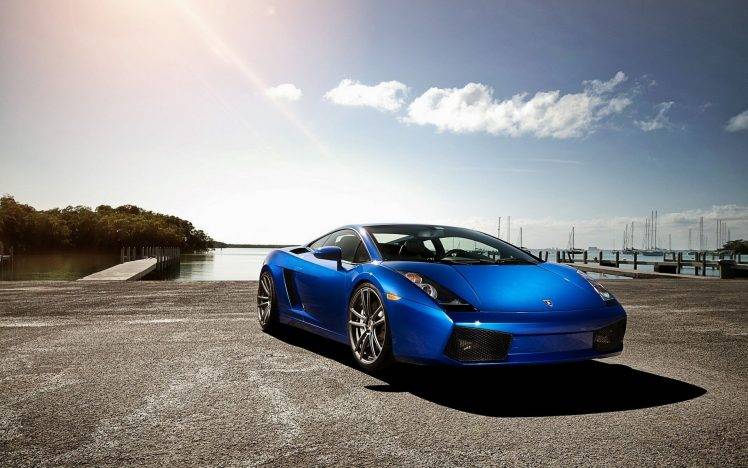 Lamborghini Gallardo, Car, Blue Cars HD Wallpaper Desktop Background