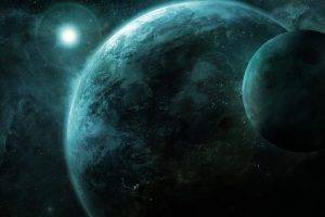 orbits, Space, Planet, Space Art, Lens Flare
