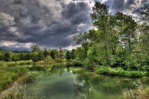 nature, Landscape, HDR, Trees, Lake