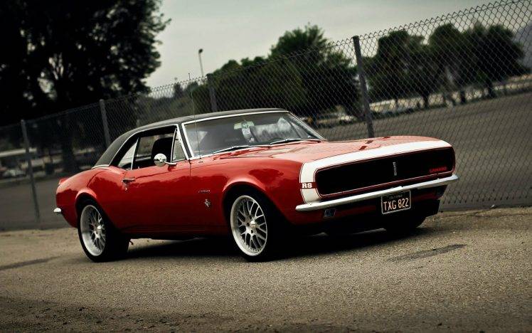 muscle Cars, Chevrolet, Camaro, Red Cars HD Wallpaper Desktop Background