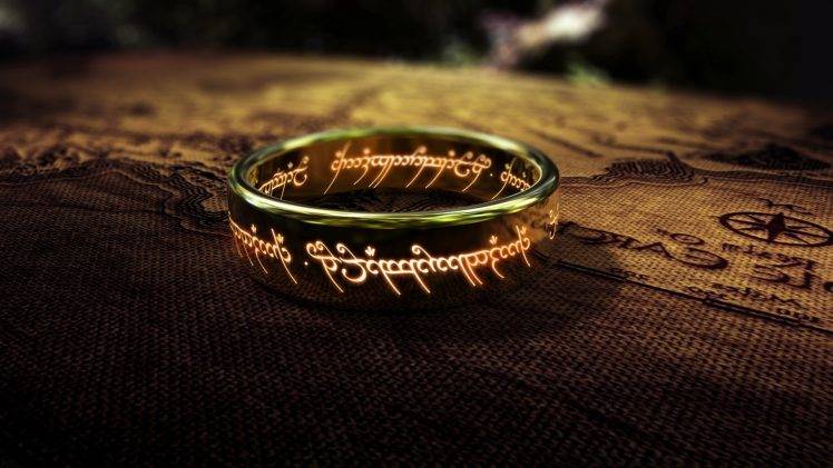 fantasy Art, The Lord Of The Rings, Map, Rings, Depth Of Field, The One Ring HD Wallpaper Desktop Background