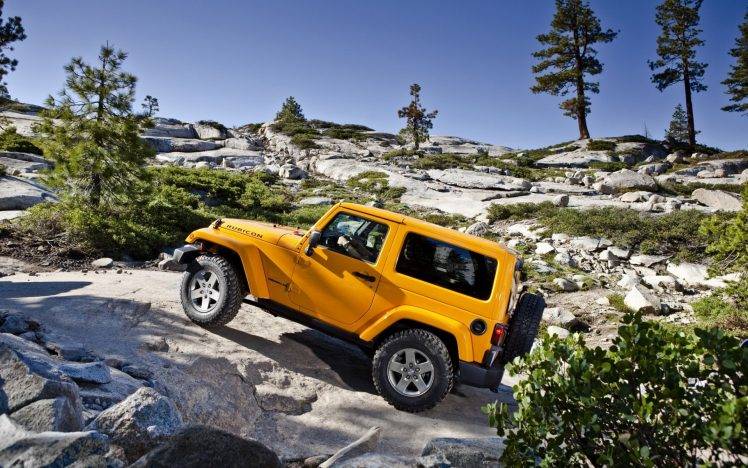 Jeep Wrangler, Car, Yellow Cars HD Wallpaper Desktop Background