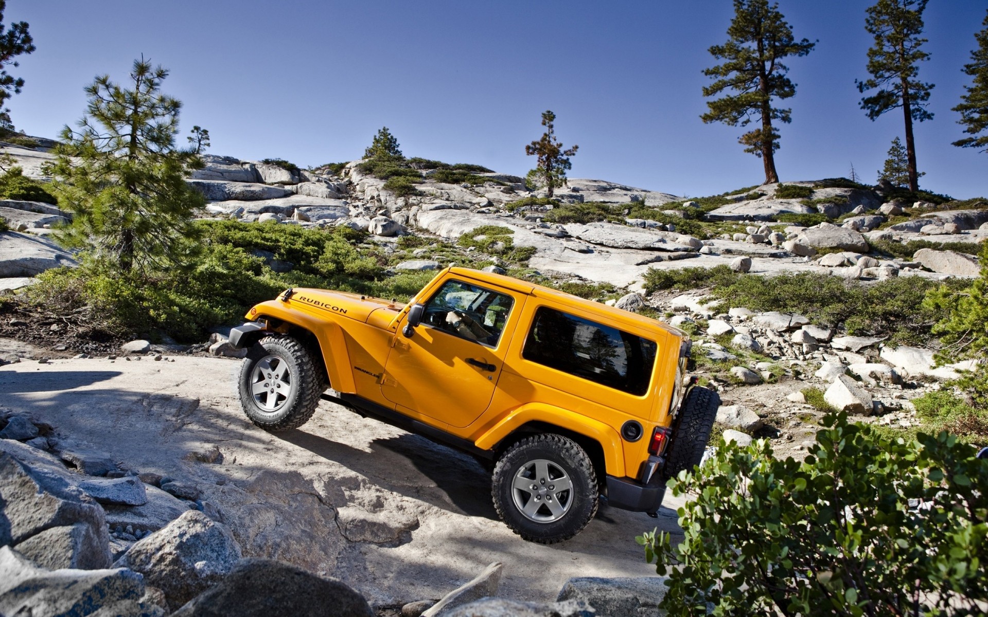 Jeep Wrangler, Car, Yellow Cars Wallpaper
