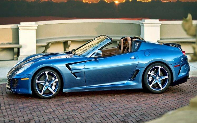Ferrari Superamerica, Car, Blue Cars HD Wallpaper Desktop Background