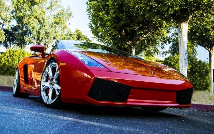 Lamborghini Gallardo, Car, Red Cars HD Wallpaper Desktop Background