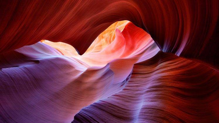 Antelope Canyon, Rock Formation, Sunlight, Nature HD Wallpaper Desktop Background