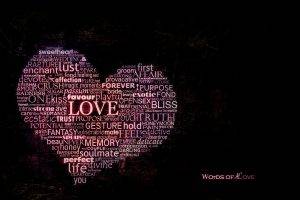 love, Hearts, Typography, Word Clouds