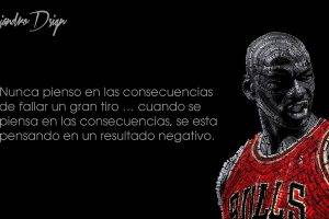 Michael Jordan, Chicago Bulls, Basketball, Quote, Typographic Portraits