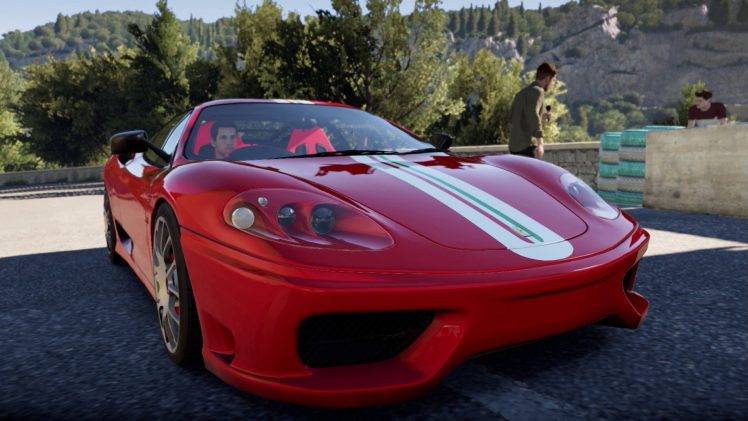Ferrari Challenge Stradale, Ferrari, Forza Horizon 2, Video Games HD Wallpaper Desktop Background