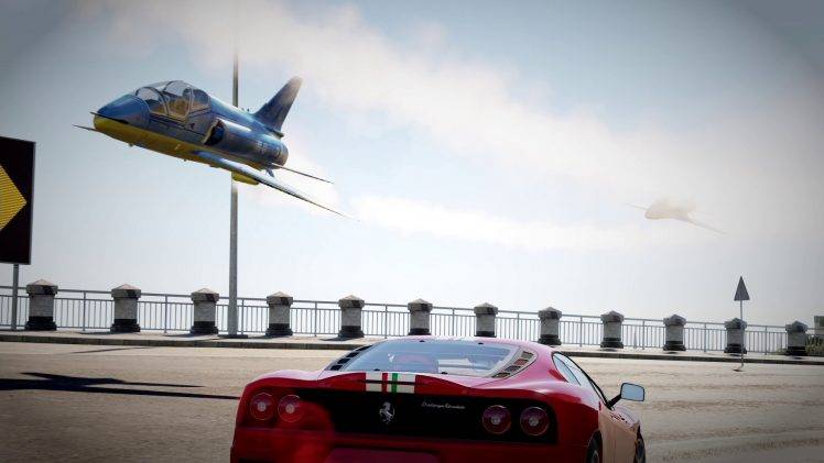Jet, Ferrari Challenge Stradale, Ferrari, Forza Horizon 2, Video Games HD Wallpaper Desktop Background