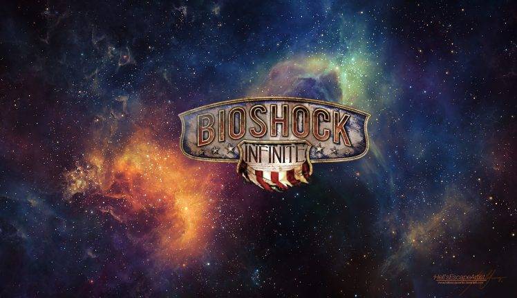 BioShock, BioShock Infinite, Booker DeWitt, Space, Artwork, Video Games, Stars, Lighthouse HD Wallpaper Desktop Background