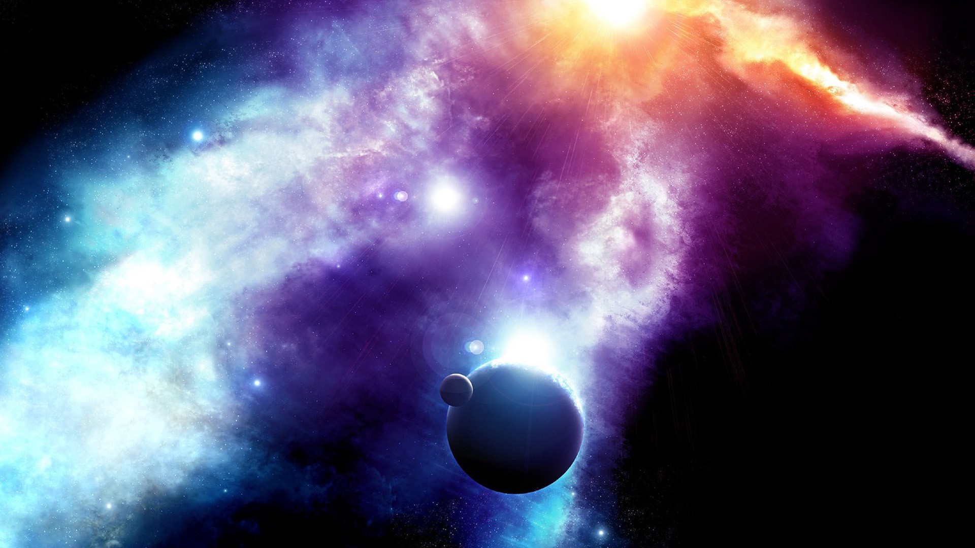 space Art, Nebula, Planet Wallpaper