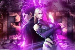 Tekken, Nina Williams (Tekken), Jin Kazama, Video Games, Purple, Blonde