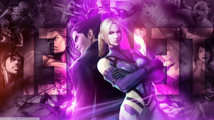 Tekken, Nina Williams (Tekken), Jin Kazama, Video Games, Purple, Blonde HD Wallpaper Desktop Background