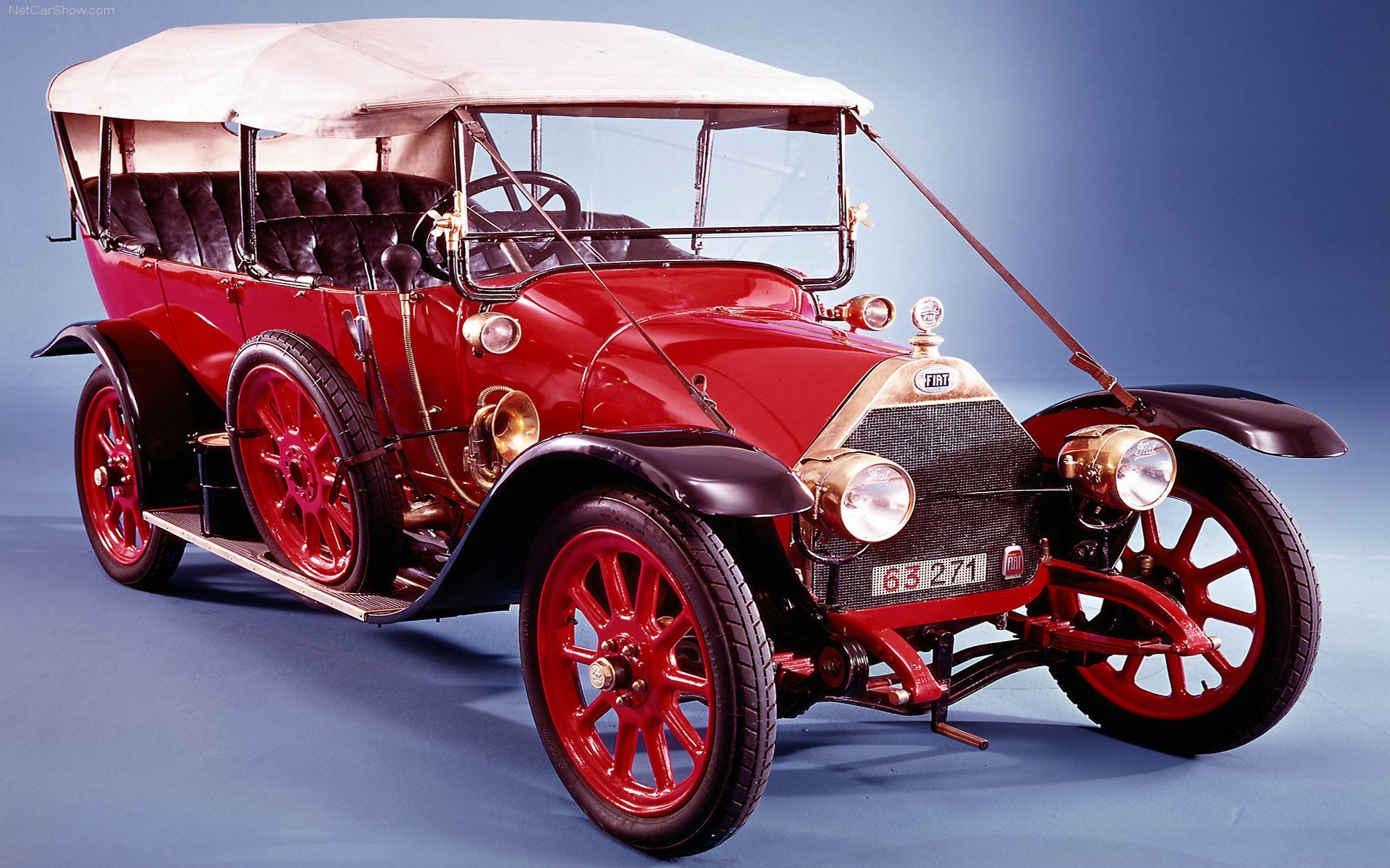 FIAT, Car, Vintage, Red Cars Wallpaper