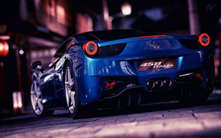 Ferrari, Car, Ferrari 458 Italia, Blue Cars HD Wallpaper Desktop Background