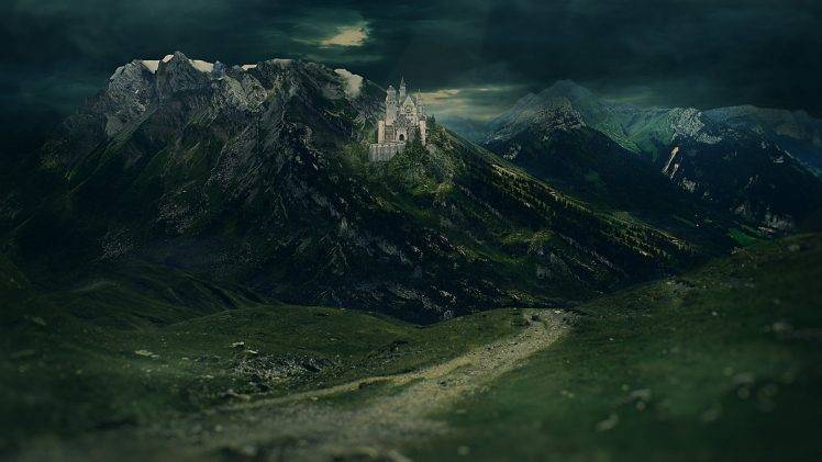 nature, Castle, Mountain HD Wallpaper Desktop Background