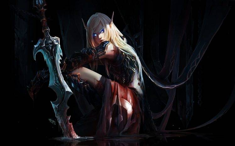 Fantasy Art World Of Warcraft Death Knights Chenbo Blood
