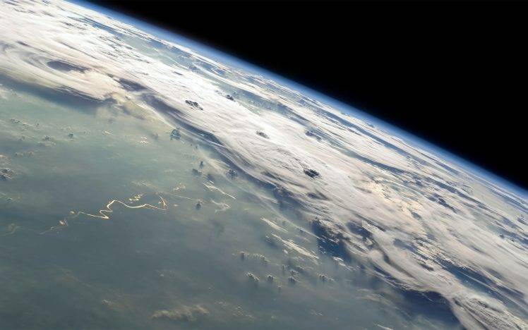 space, Planet, Clouds, River, Atmosphere HD Wallpaper Desktop Background