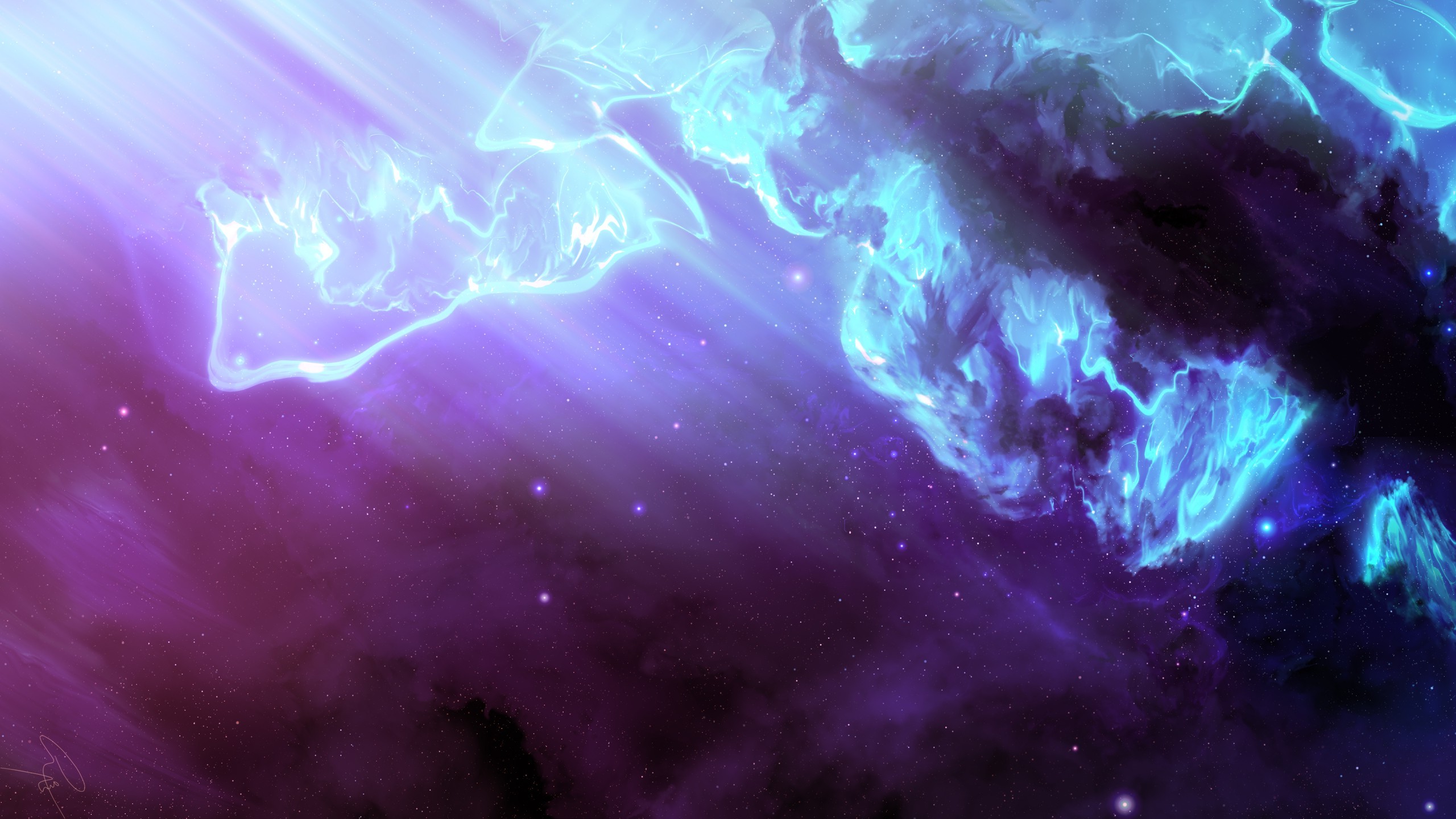 space, Stars, JoeyJazz, Nebula Wallpaper