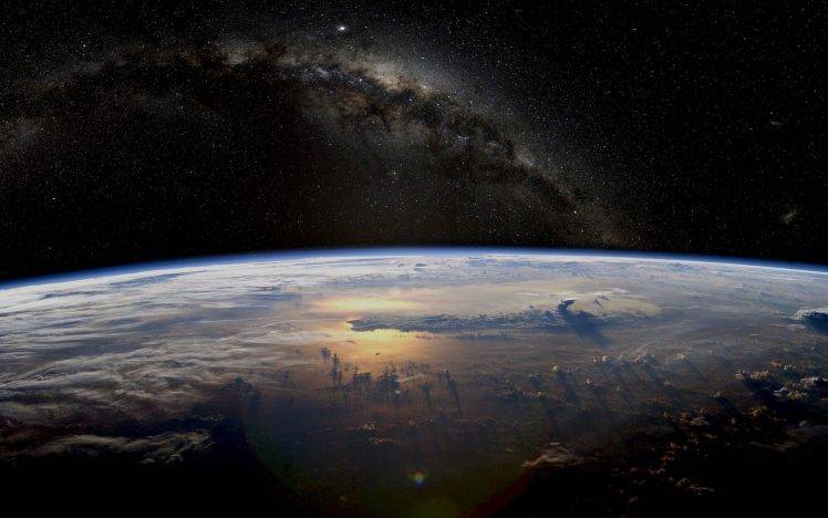 Earth, Atmosphere, Stars, Space, Planet HD Wallpaper Desktop Background