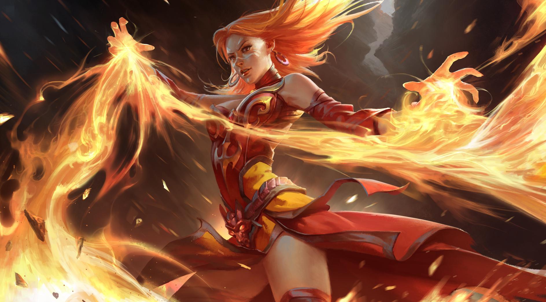 Dota 2, Lina Inverse, Valve Corporation Wallpaper