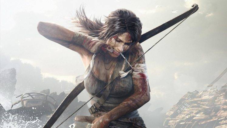 bows, Blood, Lara Croft, Tomb Raider, Video Games HD Wallpaper Desktop Background