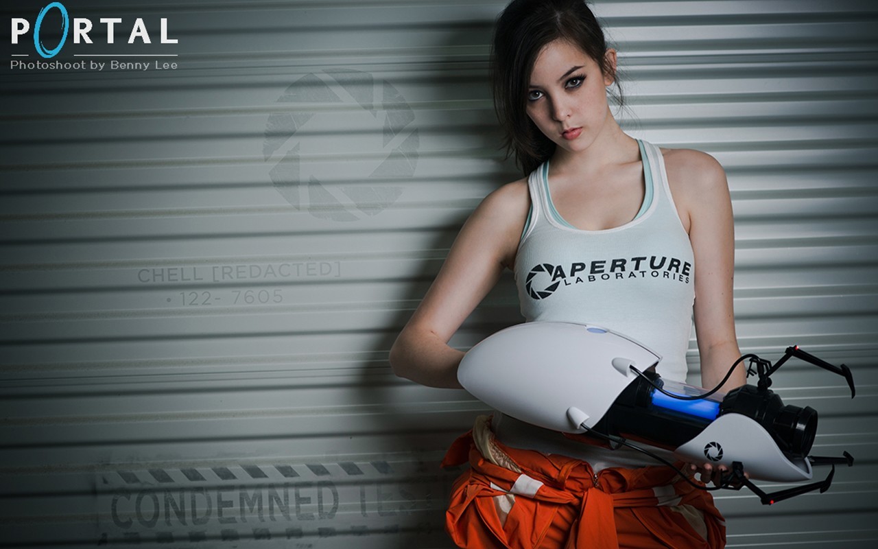 video Games, Portal 2, Chell, Valve Corporation, Portal Gun Wallpaper