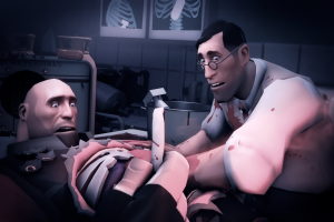 video Games, Team Fortress 2, Valve Corporation, Surgeon Simulator 2013, Pyro (character), Medic