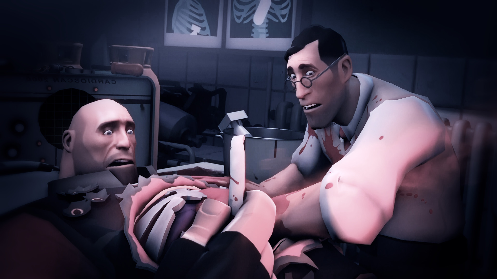 video Games, Team Fortress 2, Valve Corporation, Surgeon Simulator 2013, Pyro (character), Medic Wallpaper