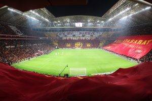 Galatasaray S.K., Turk Telekom Arena, Soccer Pitches, Soccer, Fans, Yellow, Red