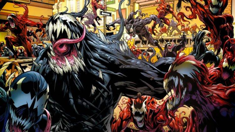 comics, Venom, Carnage HD Wallpaper Desktop Background