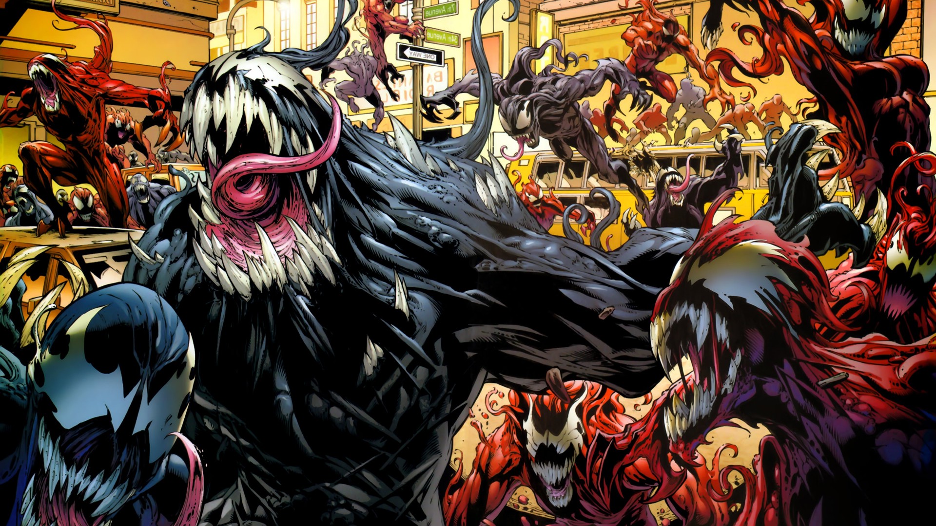 comics, Venom, Carnage Wallpaper