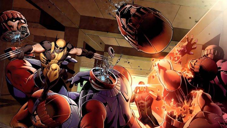 comics, Wolverine, Cyclops, X Men HD Wallpaper Desktop Background