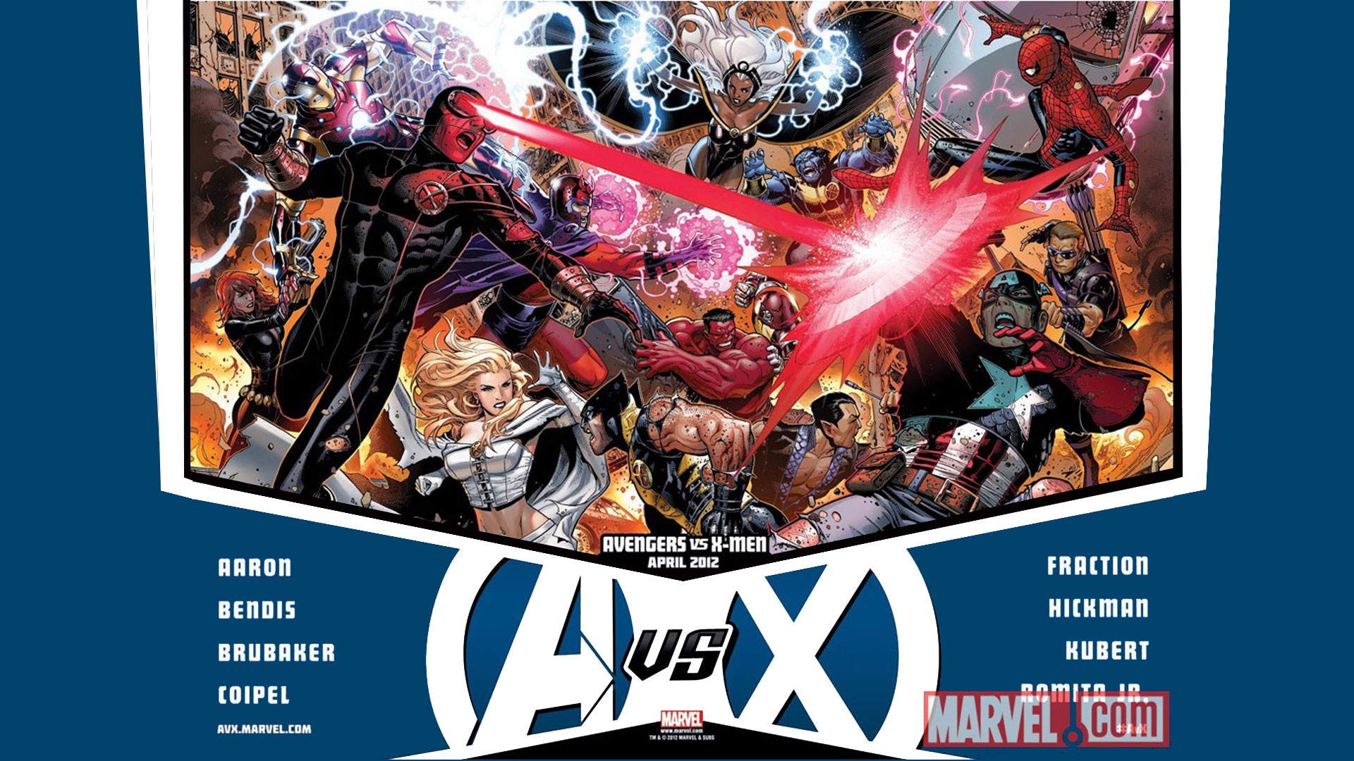 comics, The Avengers, X Men Wallpaper